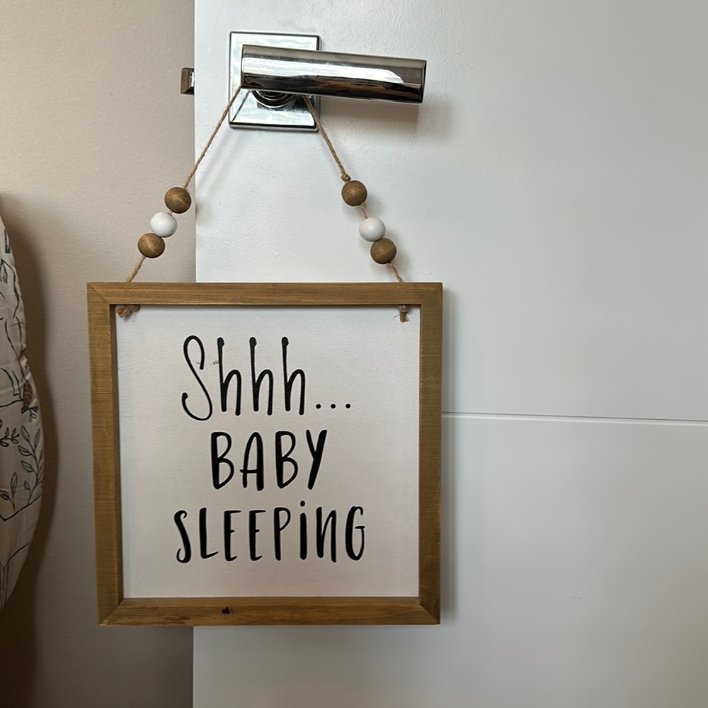 Baby sleeping sign